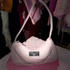 Kendal + Kylie Baby Pink Shoulder Bag Chain